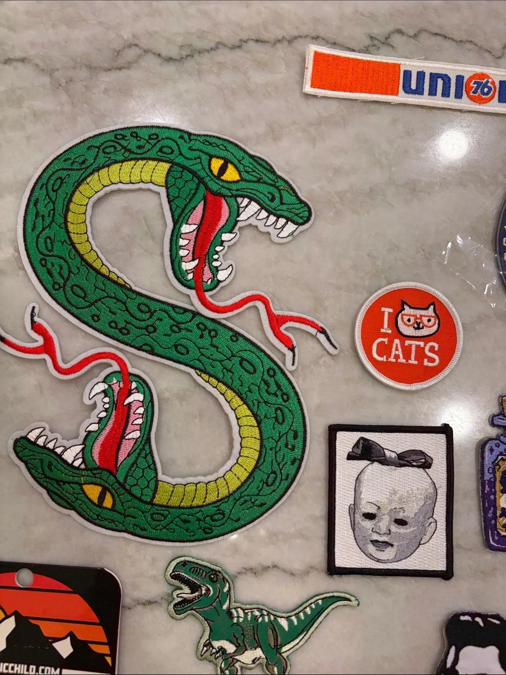 28 piece Assorted Iron-On Patches and Enamel Pins - Multi-Color Patch Collection